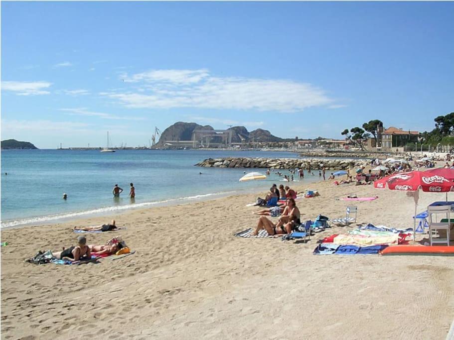 Blue Summer Vibes Duplex Studio For 4P, Ac, Sea View, Parking, Beach At 50M, Spa Access -3 La Ciotat Ngoại thất bức ảnh