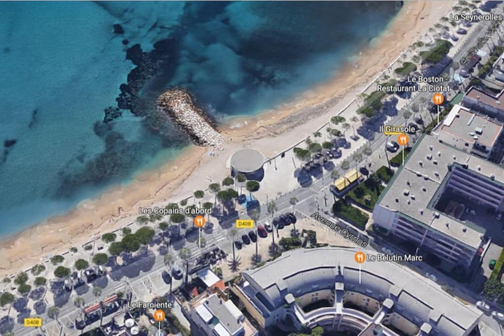 Blue Summer Vibes Duplex Studio For 4P, Ac, Sea View, Parking, Beach At 50M, Spa Access -3 La Ciotat Ngoại thất bức ảnh
